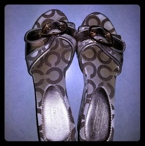 Coach wedge shoes size 8